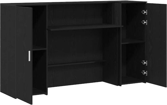 vidaXL Professional Office Reception Desk L180xW50xH103.5cm with Cabinet