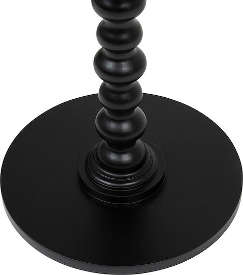 Кръгла Странична Маса A-s Alix от Масивно Дърво Black М38xШ38xВ50см