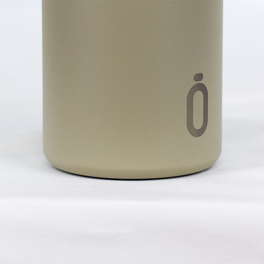 Runbott Stainless Steel Thermos Bottle BPA Free 600ml Khaki