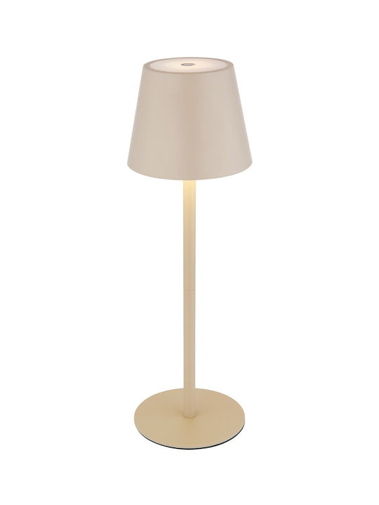 Globo Lighting Table Lamp with Beige Shade and Base