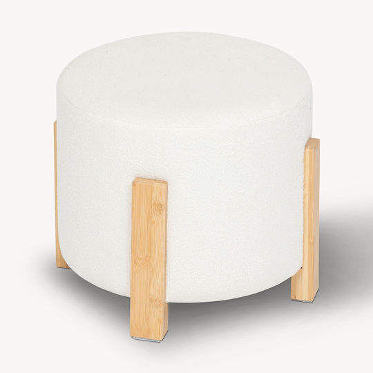 Σκαμπό Σαλονιού A-s Bansa White 37.5x37.5x32εκ. Σκαμπό Σαλονιού A-s Bansa White 37.5x37.5x32εκ.