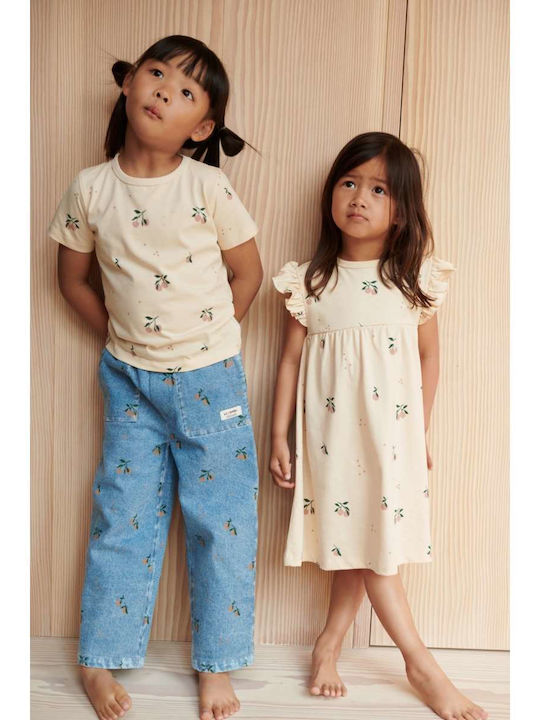 Neveah Mädchenkleid Pfirsich Meeresmuschel