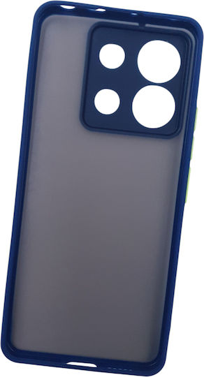 Naxius Rubber Frame Back Cover Blue (Redmi Note 13 4GHonor X6)