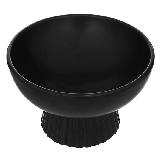Bol Decorativ Ceramică Negru 22x22x14cm 1buc