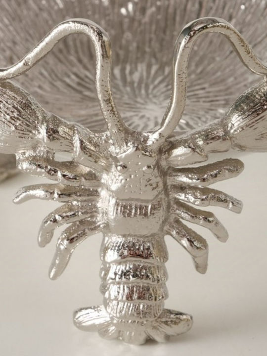 Boltze Decorative Bowl Silver 19.5x19.5cm