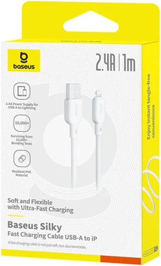 Baseus Series Regular USB-A la Cablu Lightning 12W Alb 2m (P10377702213-01)