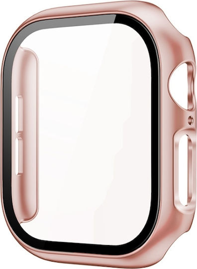 Apple Watch Series 10 46mm Imak Ενσωματωμένη Θήκη Ρολογιού Φιλμ Ροζ Χρυσό