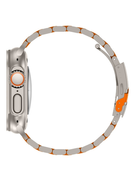Apple Watch Series 10 Titanium Alloy Three-Bead Watch Rim 46 Mm Orange Titanium