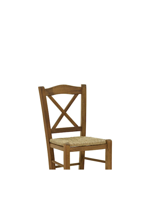Outdoor Chair Wooden Santorini Walnut 42x40x89cm