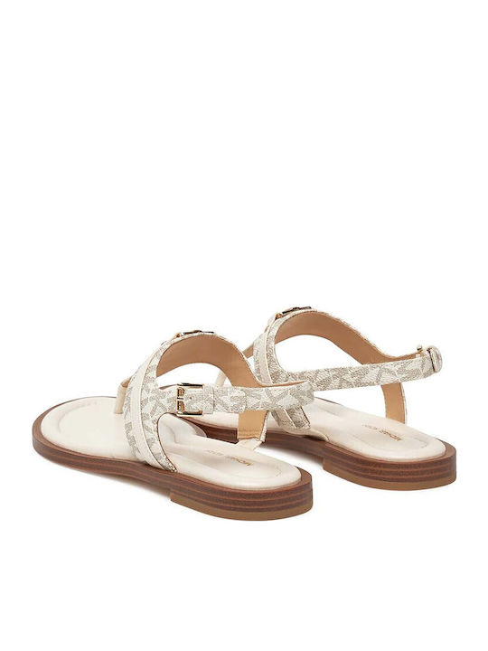 Women's Flat Sandals in White Color