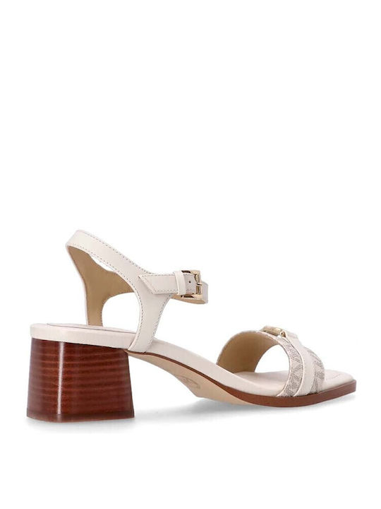 Women's Flat Sandals in White Color