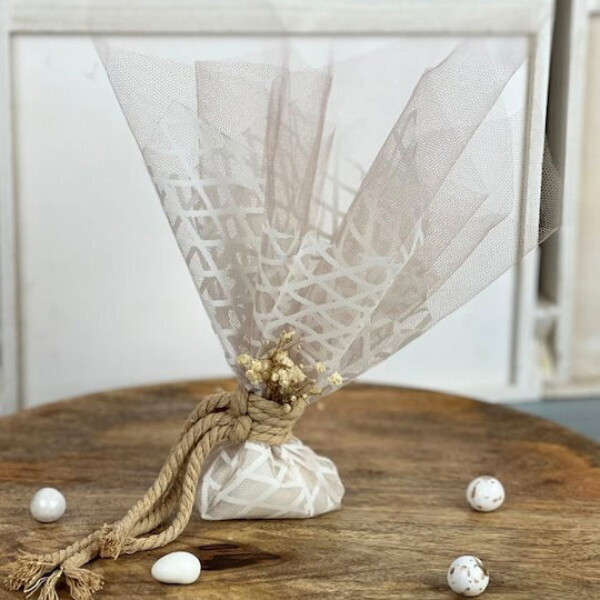 Eythymiou Georgios CHr. Tulle for Wedding Favors White 1pcs