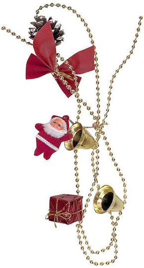 XMASfest Weihnachtliche Girlande Plastik Aus Perlen 1.2m Bunt 120cm 1Stück