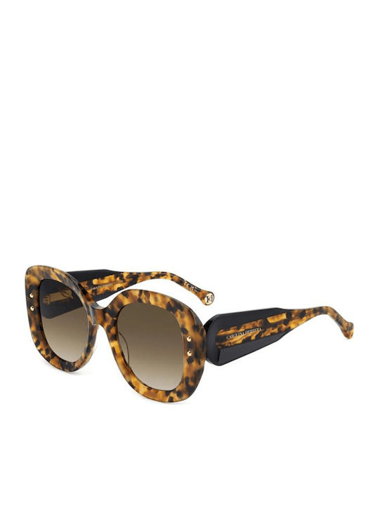 Carolina Herrera Women's Sunglasses with Brown Tartaruga Plastic Frame and Brown Gradient Lens HER 0254/S 086/HT