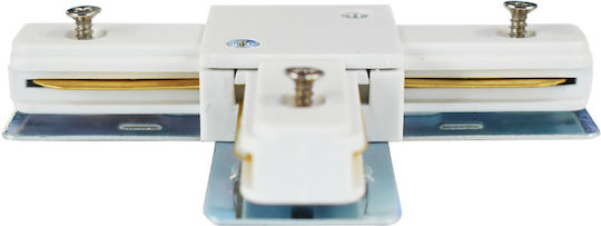 White T Track Connector 1-circuit