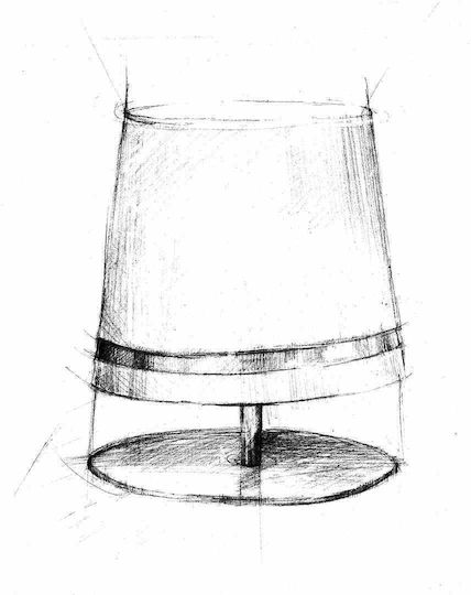 Eko Light Table Lamp for Socket E27 with Gold Shade and Base