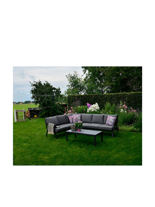 Garten- und Outdoor-Möbelsets Marah 2 Stück Grau mit Kissen