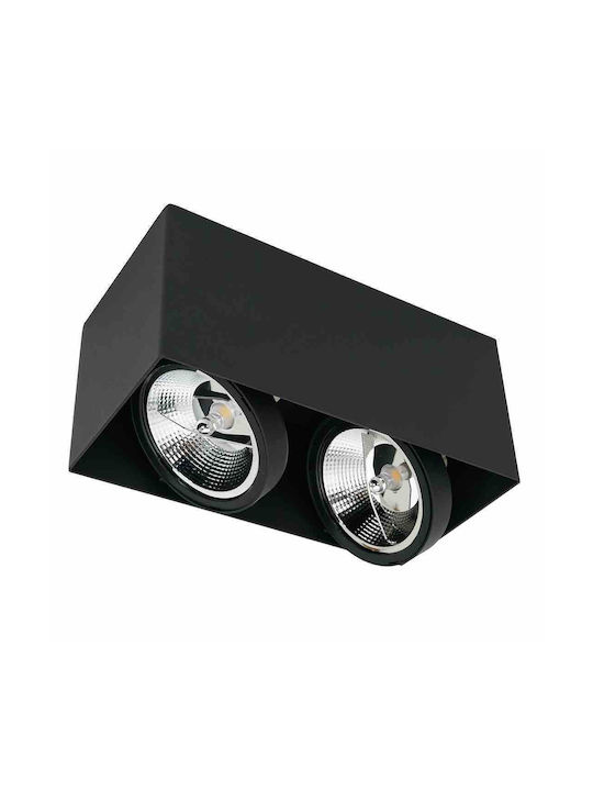 Eko Light Χωνευτό Σποτ με Ντουί GU10 Μαύρο 1τμχ