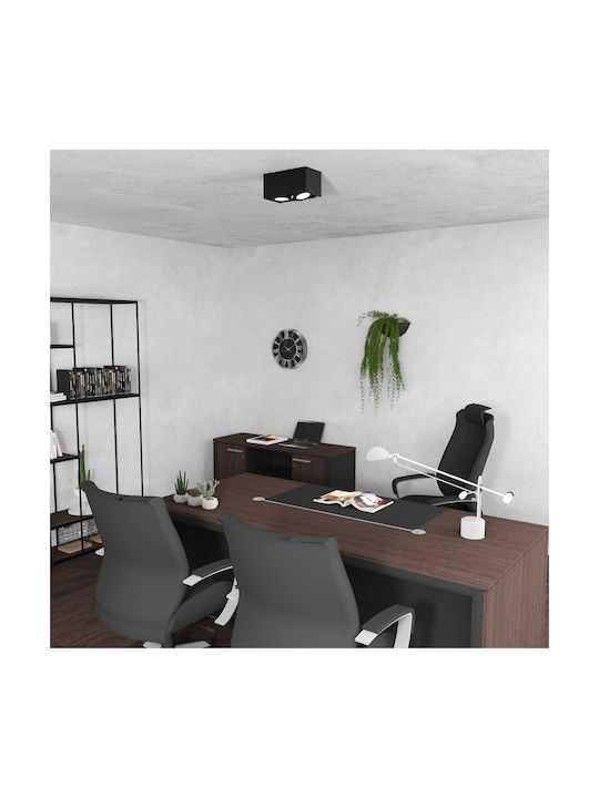 Eko Light Spot Încorporat cu Soclu GU10 Negru 1buc