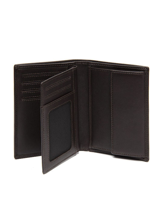 Leather Men's Wallet with RFID Brown