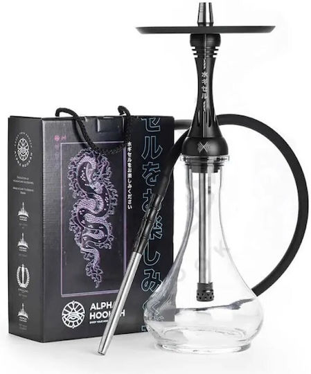 Ναργιλές Alpha Hookah X Black Matte 49 Εκ Μονός