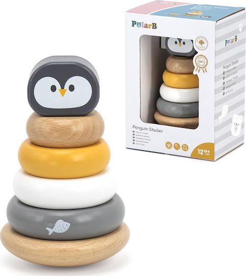 Viga Toys Παιχνίδι Πυραμίδα από Ξύλο για 18+ Μηνών