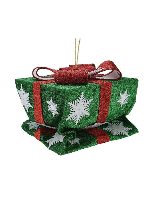 Home&Styling Collection Leuchtendes grünes Geschenk 14 LED 46 cm