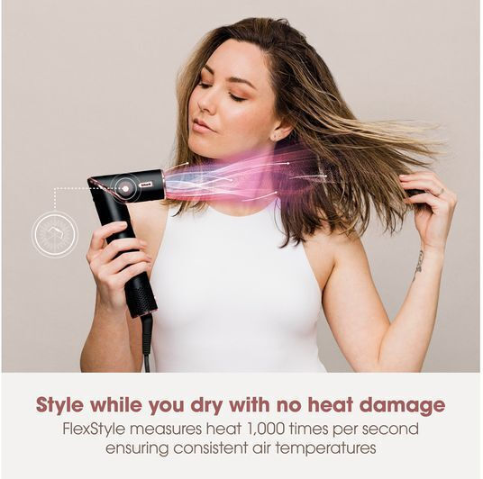 Shark FlexStyle 5-in-1 Ceramic Electric Brush with Air for Straightening and Curls 1650W
