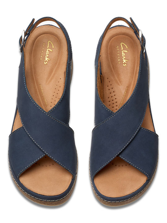Damenplattformen Marineblau