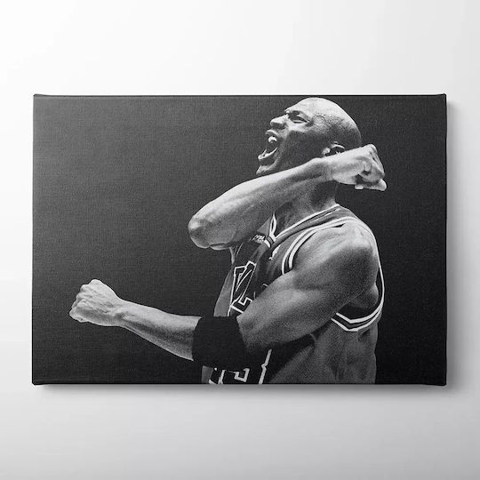 Canvas Painting Michael Jordan Black White Knv1067 45cm X 65cm