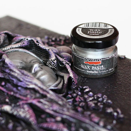 Pastă de Ceară Kameleon Pentart Piersică Sclipitoare Opacă Decorativă 20ml