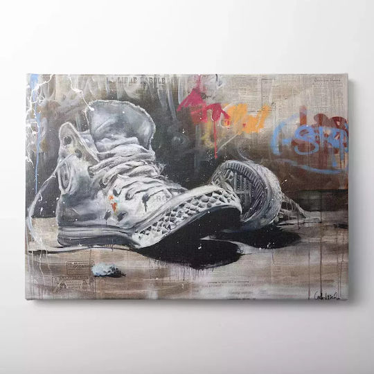 Γκράφιτι Με Παπούτσια σε Καμβά 45x65 cm