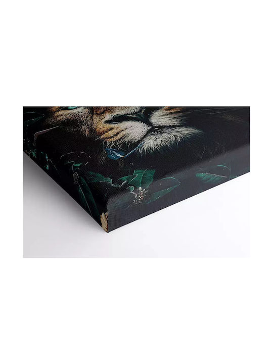 Canvas Painting Wild Lion Lux4 45cm X 65cm