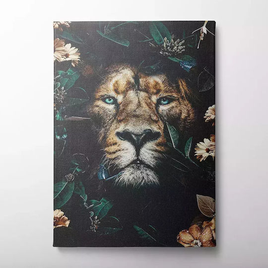Canvas Painting Wild Lion Lux4 45cm X 65cm