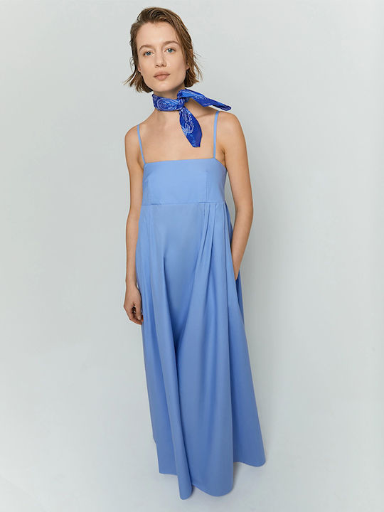 Sommer Maxi Damenkleid Blau