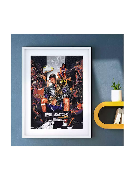 Nba - Kobe Bryant S Frame Wooden 30x40cm
