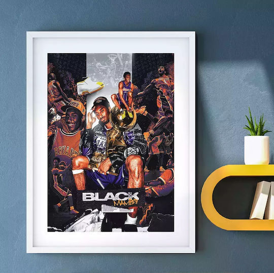 Nba - Kobe Bryant S Frame Wooden 30x40cm