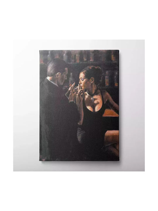 Με Ζευγάρι Πίνακας σε Καμβά 45x65cm