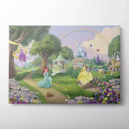 Παιδικός Πίνακας Πριγκίπισσες Disney 80x120εκ.