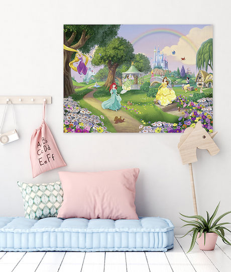 Παιδικός Πίνακας Πριγκίπισσες Disney σε Καμβά 80x120εκ.