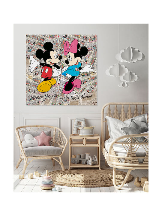 Kids Canvas Wall Painting Mickey & Minnie 65x65cm