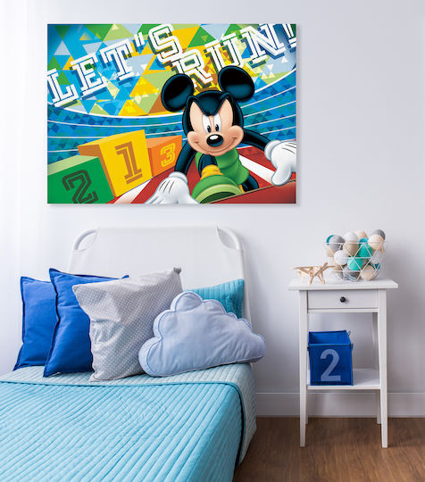 Παιδικός Πίνακας Mickey σε Καμβά 80x120εκ.