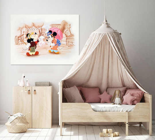 Kids Canvas Wall Painting Mickey & Minnie 80x120cm