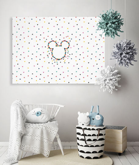Kids Canvas Wall Painting Mickey 65x95cm
