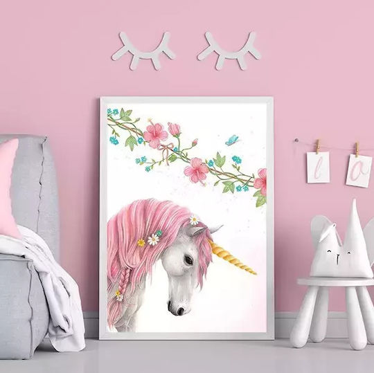 Tablou Copilăresc Unicorn din Lemn 21x30buc
