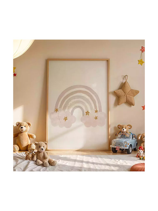 Kids Framed Wall Painting Rainbow 30x40cm