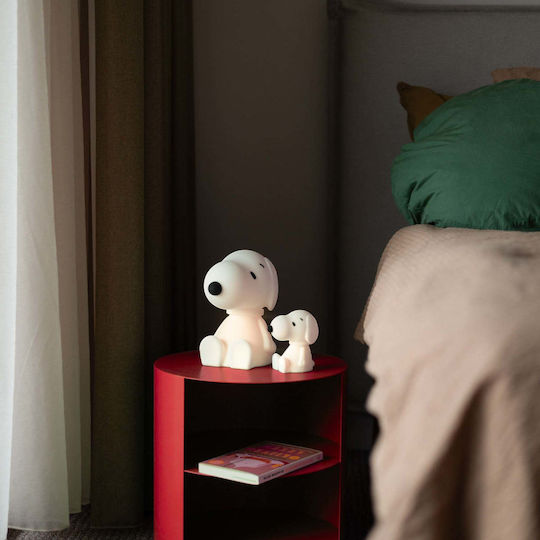 Mr Maria Nachtlicht für das Kinderzimmer LED Snoopy Batterien Weiß