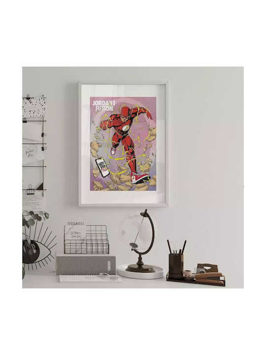 Poster Flash X Jordan 1 Fusion Snk275 21cm X 30cm