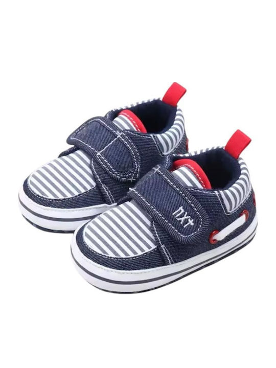 Childrenland Βρεφικά Sneakers Αγκαλιάς Γαλάζια
