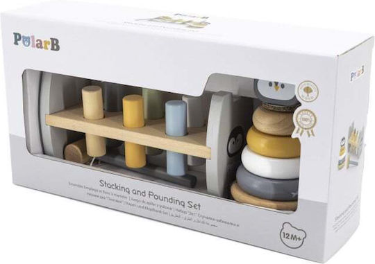 Viga Toys Παιχνίδι Πυραμίδα από Ξύλο για 12+ Μηνών